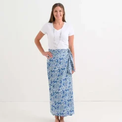Amaranth Blue Wrap Skirt