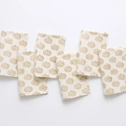 Anika Beige Cocktail Napkins | Set of 6