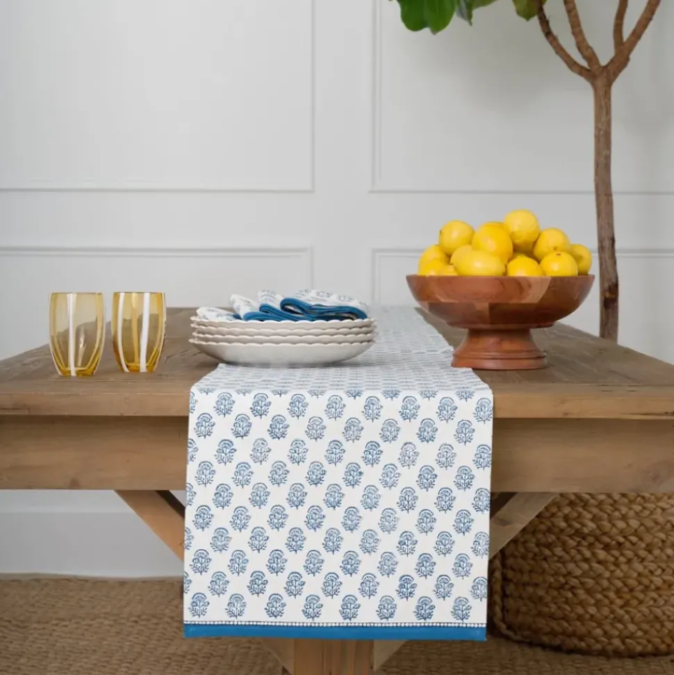 Anika Blue Table Runner