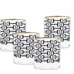 Black Pony Club Bourbon Glass | Set of 4