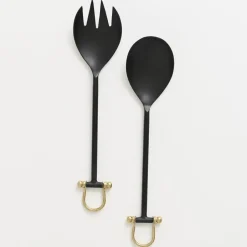 Black Stirrup Serving Set