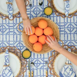 Blue Bamboo Tablecloth