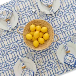 Blue Bamboo Tablecloth