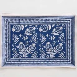 Blue Pomegranate Placemat | Set of 4