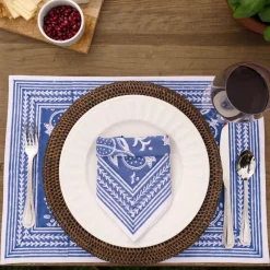 Blue Pomegranate Placemat | Set of 4