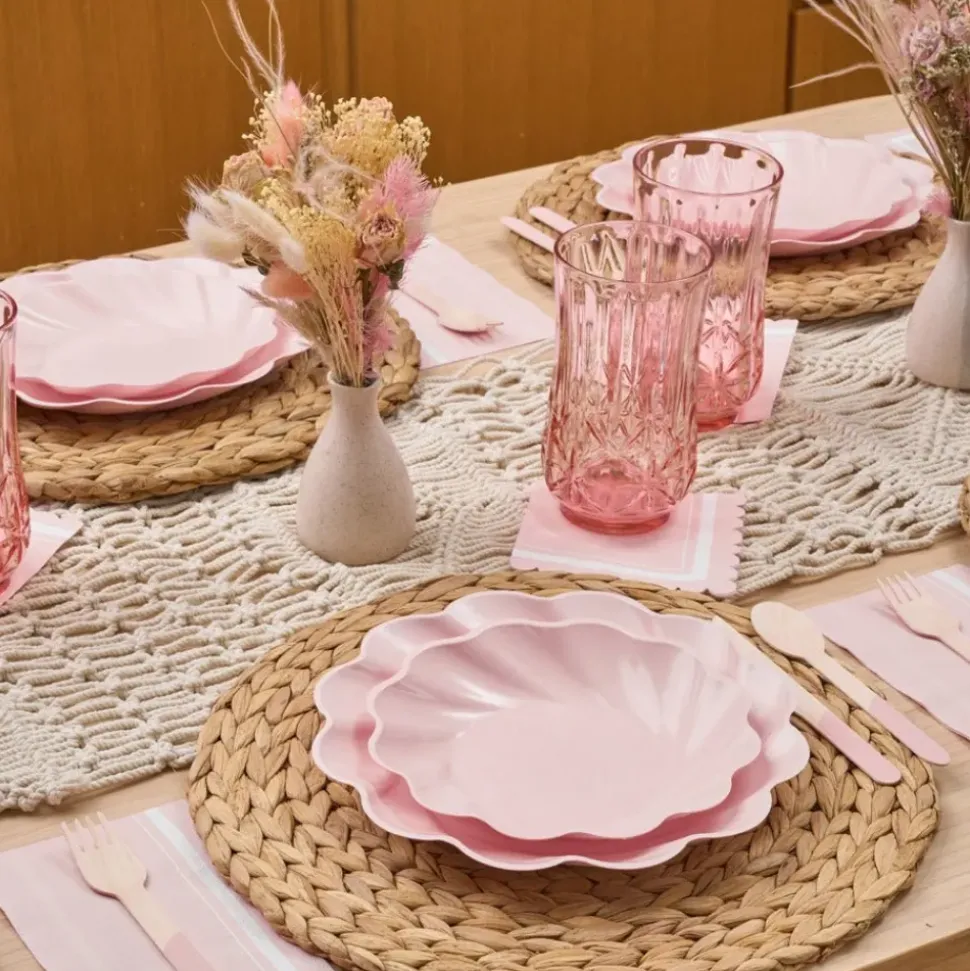 Blush Simply Eco Plates | Set of 8