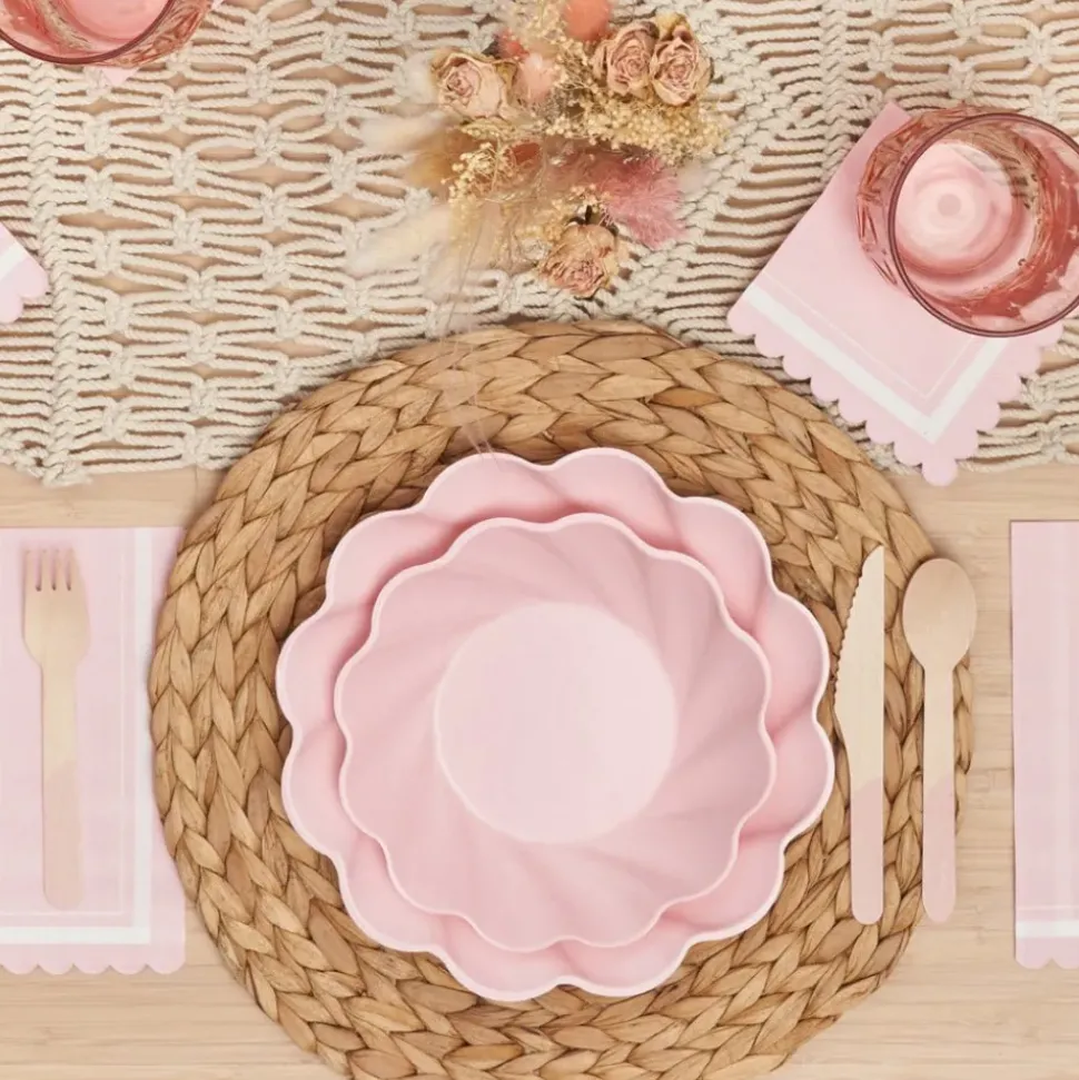 Blush Simply Eco Plates | Set of 8