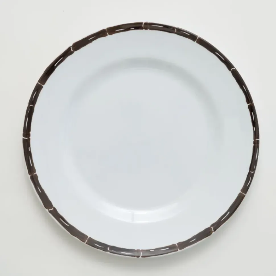 Brown Bamboo Melamine Dinner Plate | Set of 6