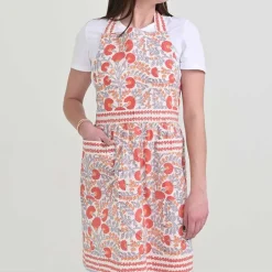 Cactus Flower Ivory Apron