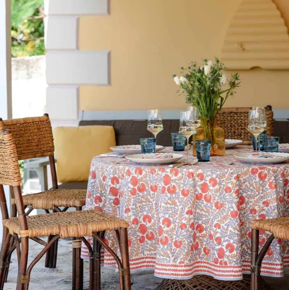 Cactus Flower Ivory Tablecloth