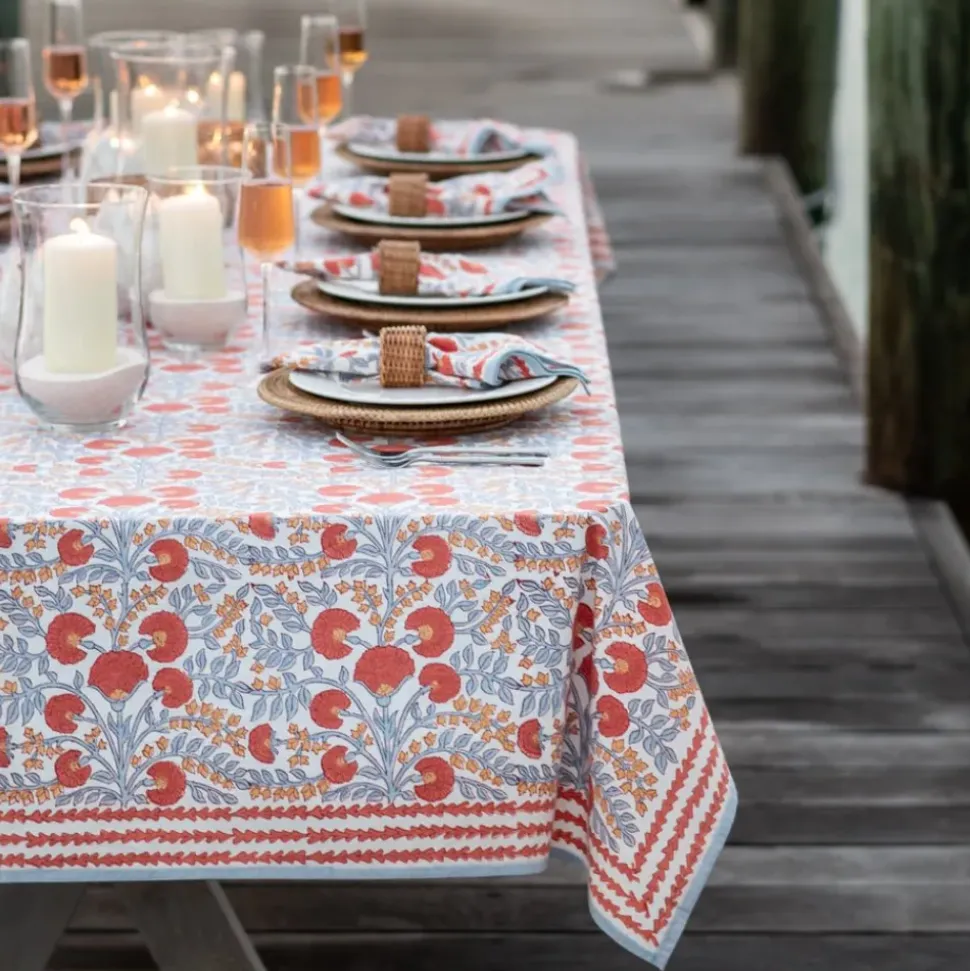Cactus Flower Ivory Tablecloth