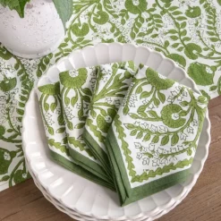 Cactus Flower Lettuce Green Napkin | Set of 4