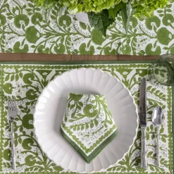 Cactus Flower Lettuce Green Placemat | Set of 4