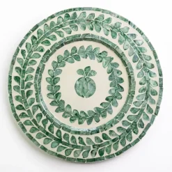 Capiz Shell Pomegranate Charger Ivy | Set of 4