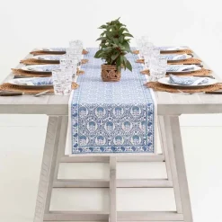 Caroline Blue Table Runner