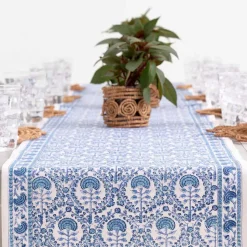 Caroline Blue Table Runner