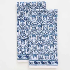 Caroline Blue Tea Towel | Set of 2