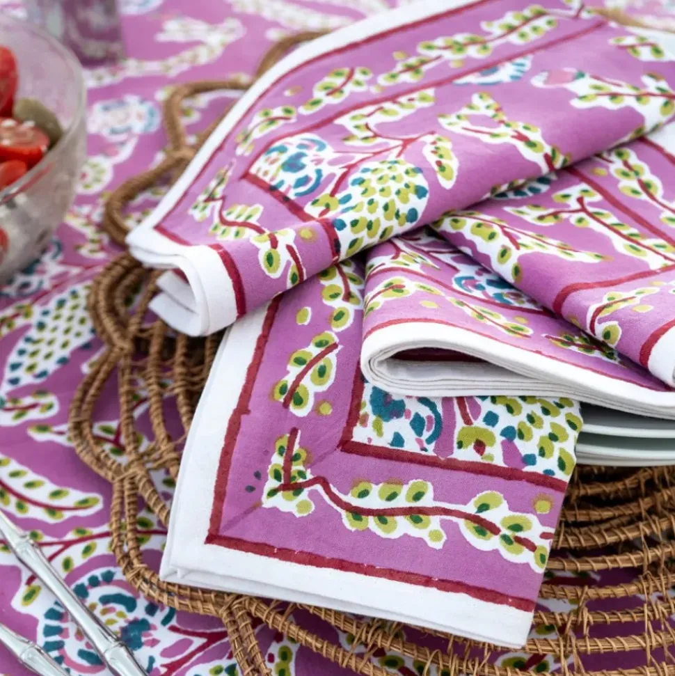 Climbing Dahlia Lilac Napkin | Set of 4