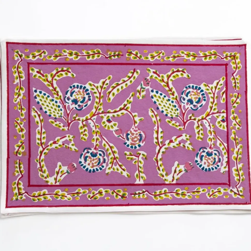 Climbing Dahlia Lilac Placemat | Set of 4