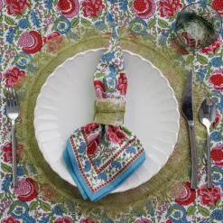 Fern Poplar Leaf Rice Paper Placemat | Set of 4