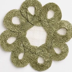 Fern Woven Doodles Coaster | Set of 4