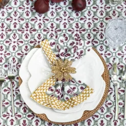 Fleur de Lis Antique Jade Napkin | Set of 4
