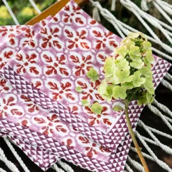 Fleur de Lis Rose Napkin | Set of 4