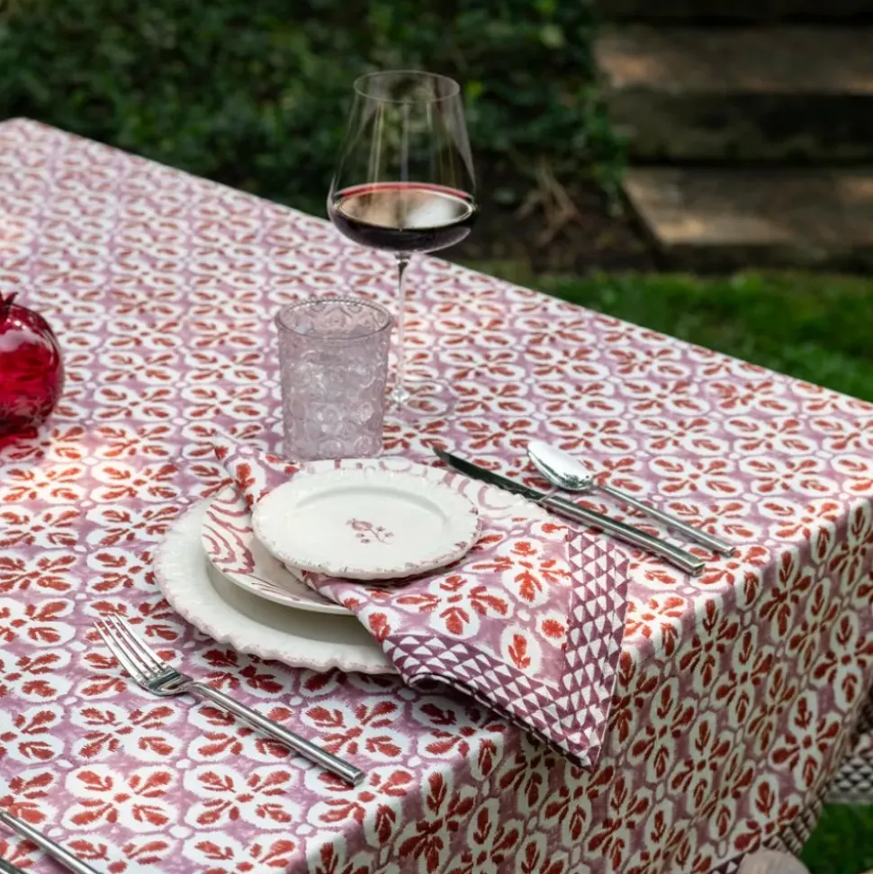 Fleur de Lis Rose Napkin | Set of 4