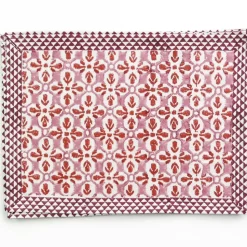 Fleur de Lis Rose Placemat | Set of 4