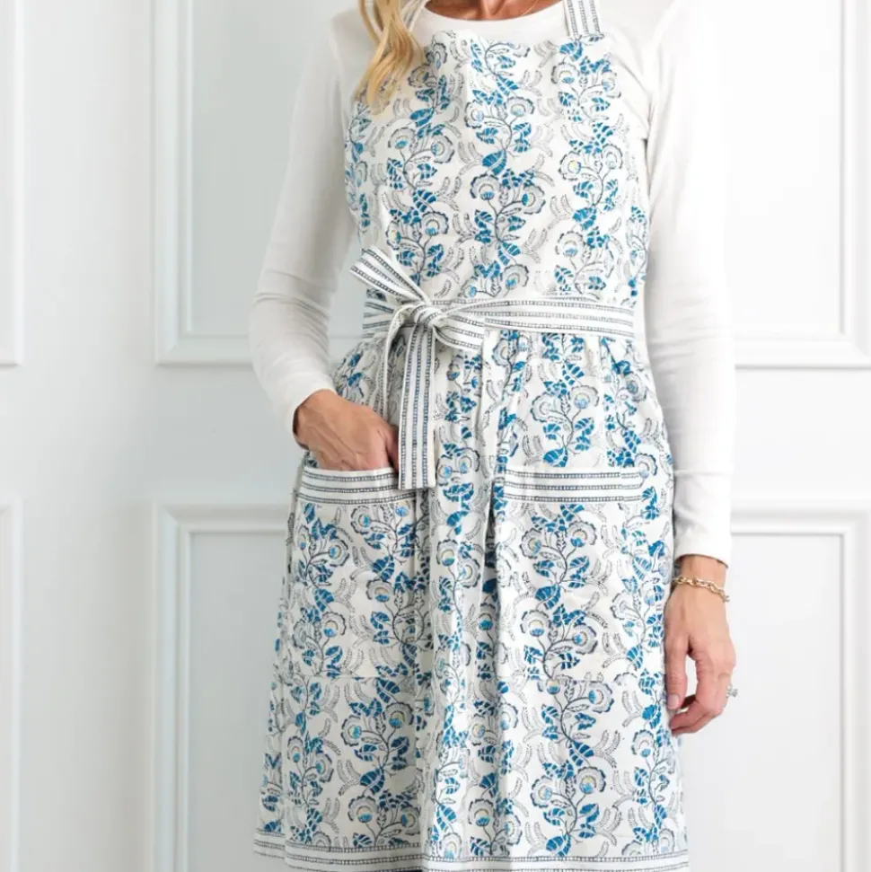 Gardenia Vine Azure Apron
