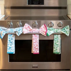 Gardenia Vine Azure Tea Towels