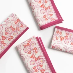 Gardenia Vine Berry Napkin | Set of 4
