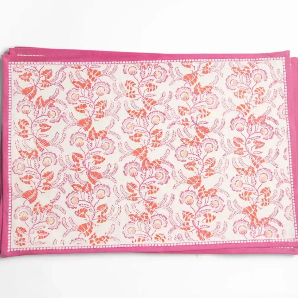 Gardenia Vine Berry Placemat | Set of 4