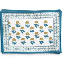 Gaya Teal & Marigold Placemat | Set of 4