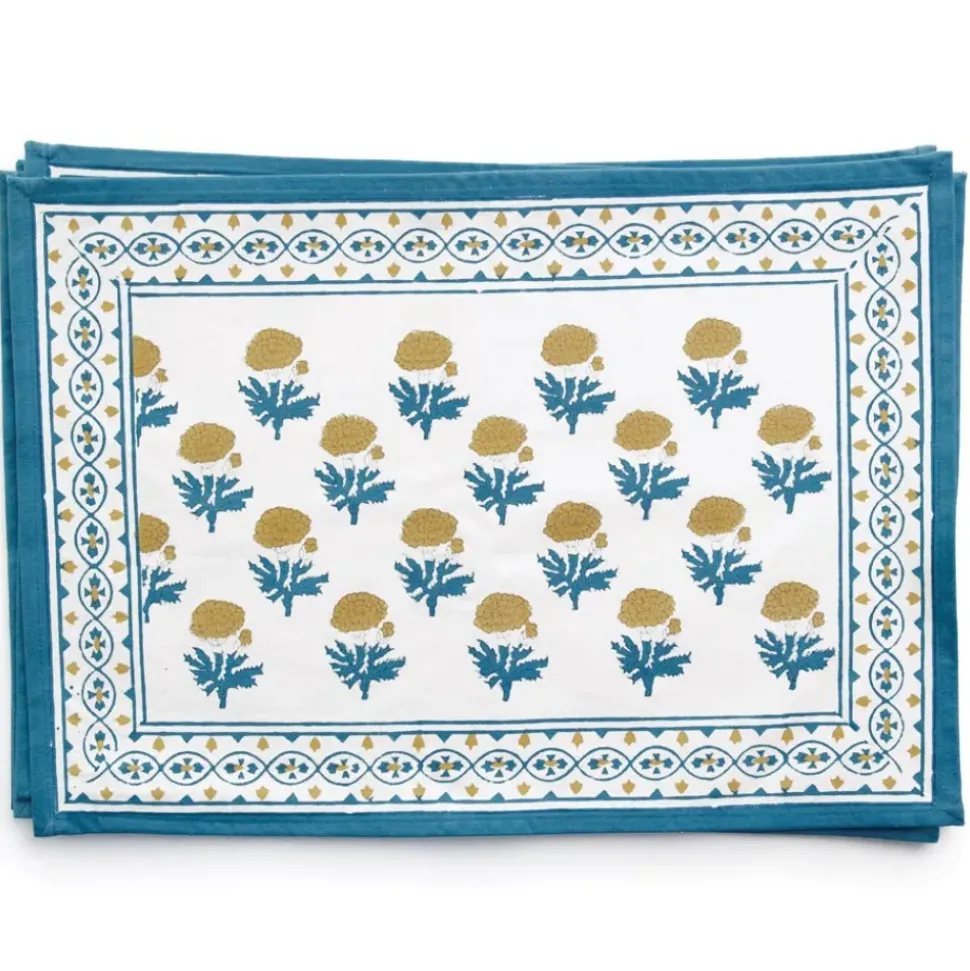 Gaya Teal & Marigold Placemat | Set of 4