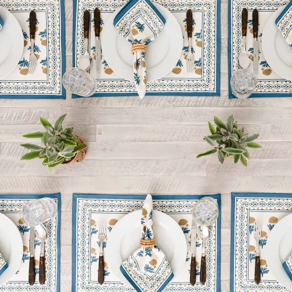 Gaya Teal & Marigold Placemat | Set of 4
