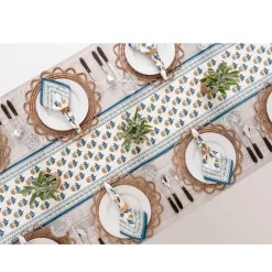 Gaya Teal & Marigold Table Runner