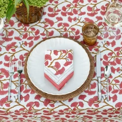 Ginkgo Coral Napkin | Set of 4