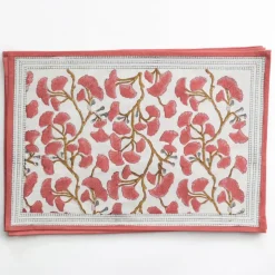 Ginkgo Coral Placemat | Set of 4