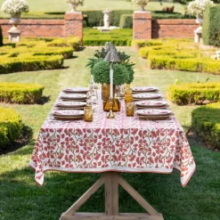 Ginkgo Coral Tablecloth