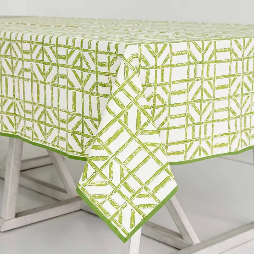 Green Bamboo Tablecloth