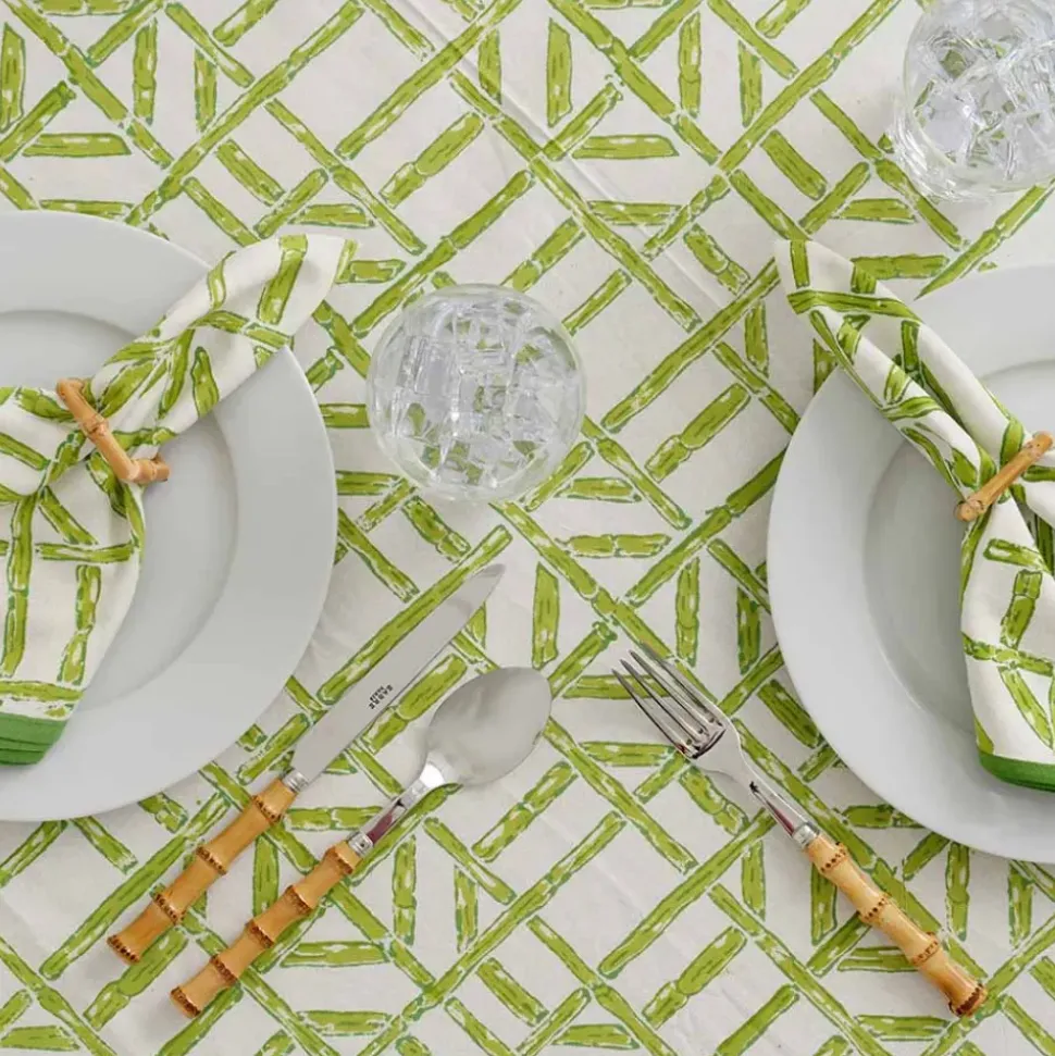 Green Bamboo Tablecloth