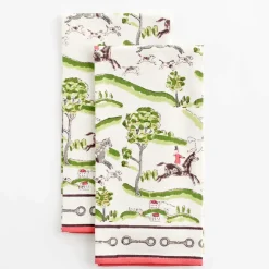 Hunt Scene Tea towels