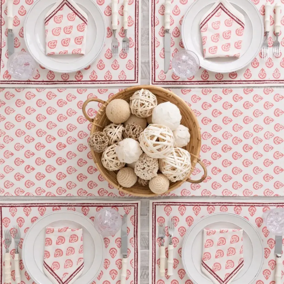 India Hicks Home Carnation Blush Placemat | Set of 4