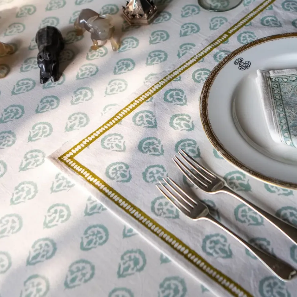 India Hicks Home Carnation Seafoam Placemat | Set of 4