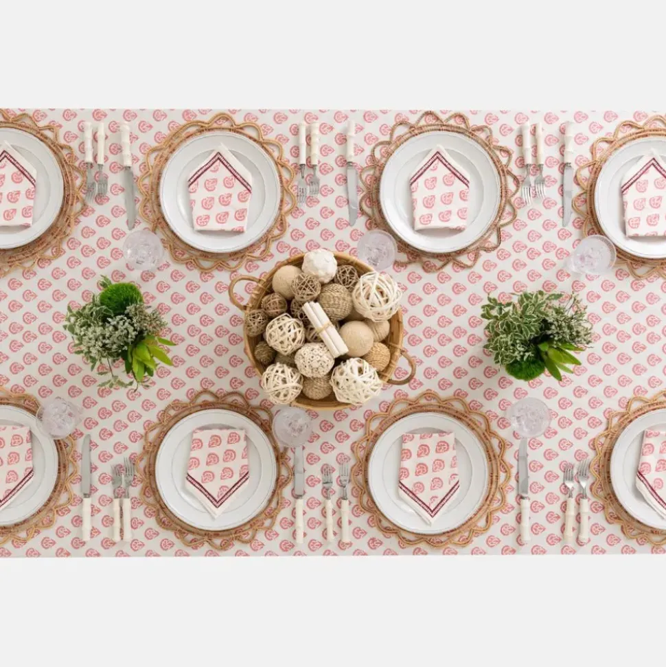 India Hicks Home Carnation Blush Tablecloth