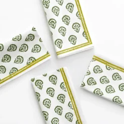 India Hicks Home Carnation Hunter Green Napkin | Set of 4