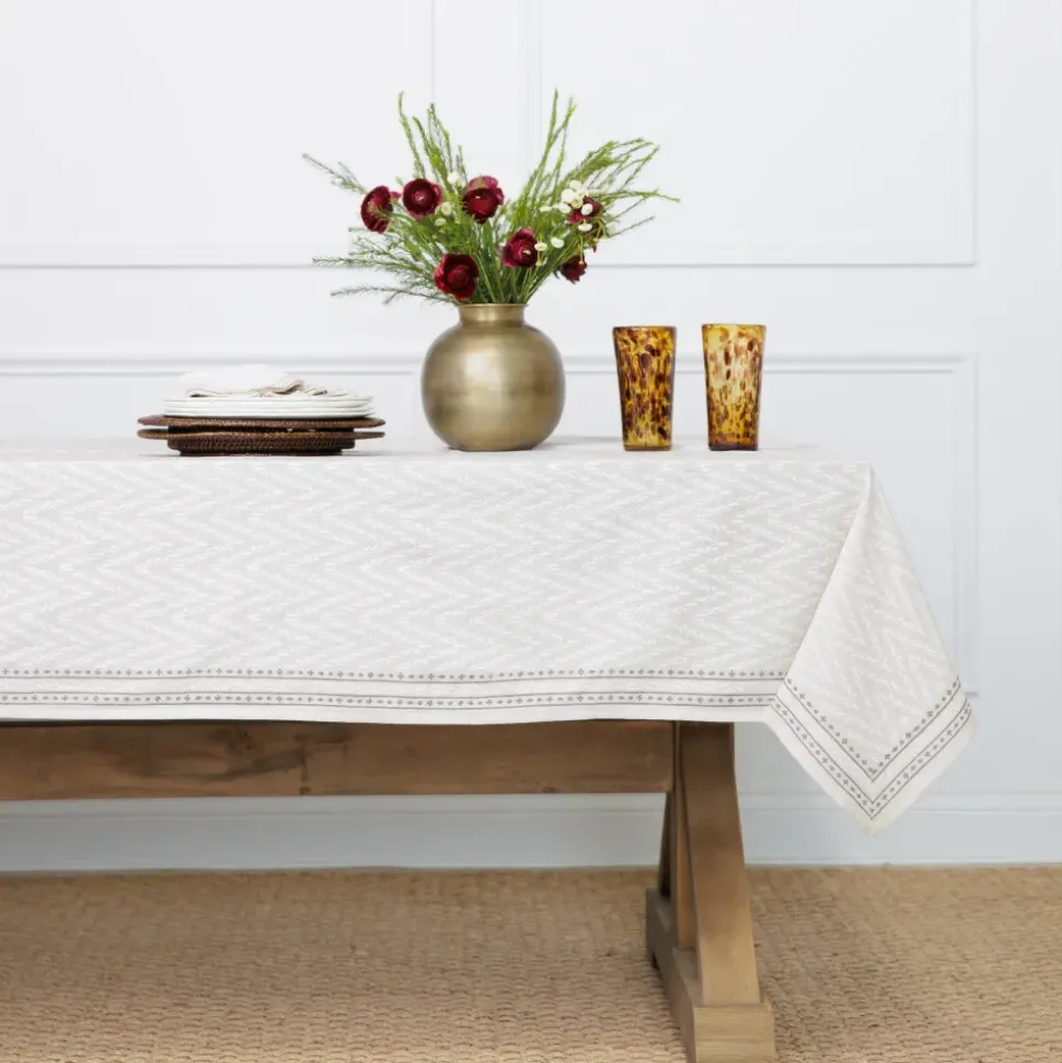 India Hicks Home Chevron Tablecloth