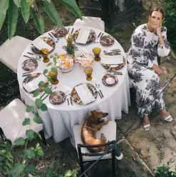 India Hicks Home Chevron Tablecloth