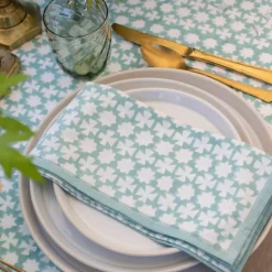 India Hicks Home Cuban Cross Palladian Blue Napkins